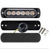 4x 6LED LAMPA POMARAŃCZOWA BŁYSKOWA OSTRZEGAWCZA PILOT STROBOSKOP PROGRAMY