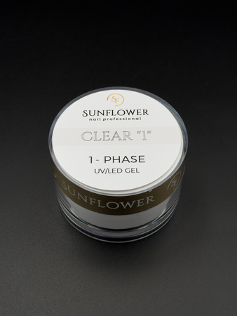 Żel UV Jednofazowy Clear "1+" 50g – Przezroczysty, Profesjonalny