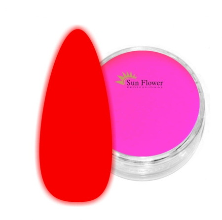 Fluo Effect Puder Akrylowy 2g - Świecący W Ciemności - Róż