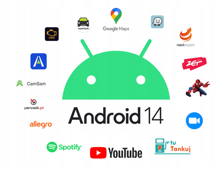 TOYOTA PRIUS+ PLUS RADIO NAWIGACJA ANDROID AUTO CARPLAY MAPY APLIKACJE