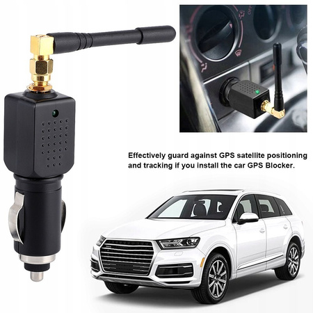 SAMOCHODOWY BLOKER SYGNAŁU GPS CZUŁOŚĆ DC12V 2-5 m do zapalniczki