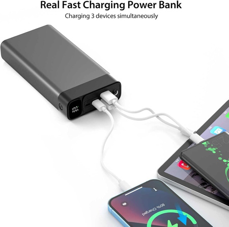 TOOSPON Powerbank 27000 mAh funkcja szybkiego ładowania telefonu