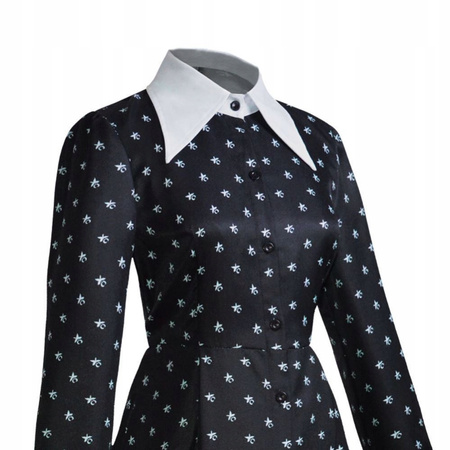 Wednesday Addams Strój Sukienka Cosplay przebranie halloween 140