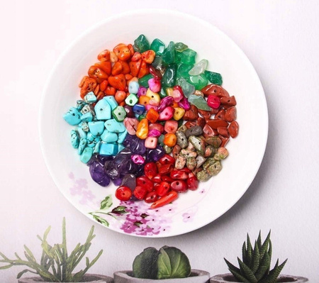 ZESTAW DO ROBIENIA BIŻUTERII BRANSOLETEK kamienie naturalne