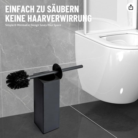 Szczotka do wc stojąca czarna
