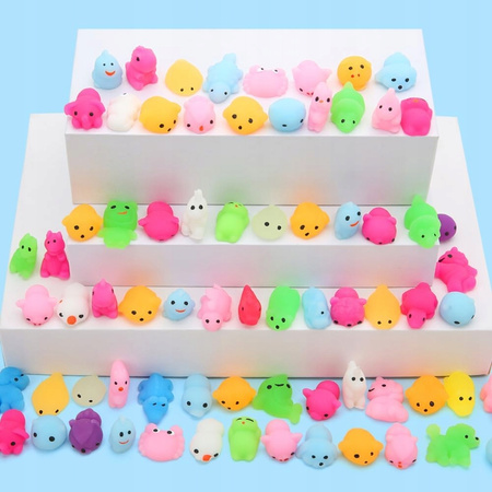 Zestaw MOCHI Squishy Squishies GNIOTKI 50 szt