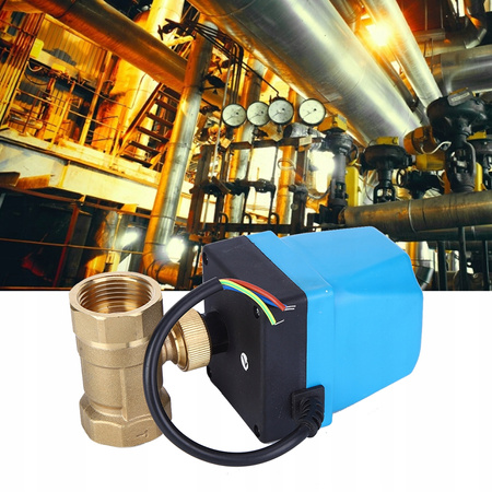 Elektrozawór kulowy z siłownikiem 1cal DN25 220V