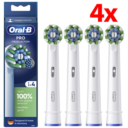 4X KOŃCÓWKI DO ORAL-B CLEAN MAXIMISER CROSS ACTION