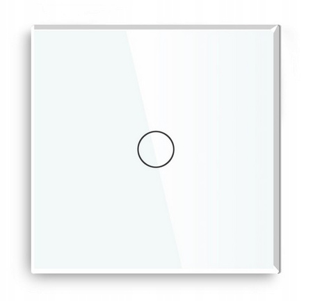  Szklany przełącznik włącznik dotykowy biały elegancki