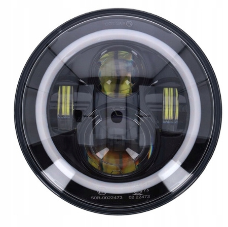 Harley Davidson Lampa przednia 7" LED czarna reflektor