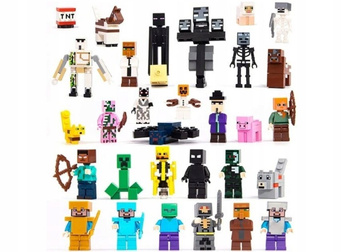 Figurki kompatybilny z Minecraft Zestaw 29 SZT dla dzieci