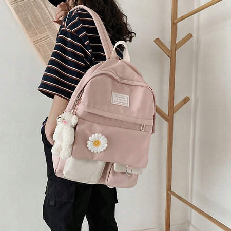 PLECAK SZKOLNY DLA DZIEWCZYNKI DUŻY A4 MODNY TORNISTER MŁODZIEŻOWY+PIÓRNIK