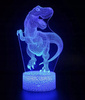 Lampka nocna 3D dinozaur Jurassic Park 16 kolorów+ Pilot USB lub baterie AA