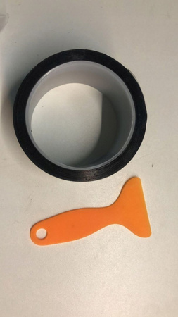 Romon Winyl samochodowy połysk czarny 5 cm x 5 m taśma ochronna