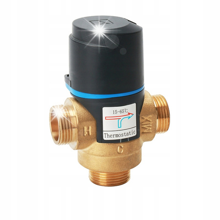 ZAWÓR TERMOSTATYCZNY MIESZAJĄCY 3/4" 15-65°C Kvs 1,6 m3/h