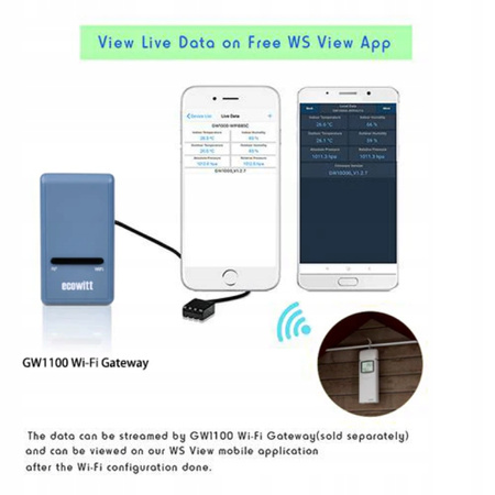 Czujnik Ecowitt WN32 - termometr do stacji pogodowych i bramy wifi