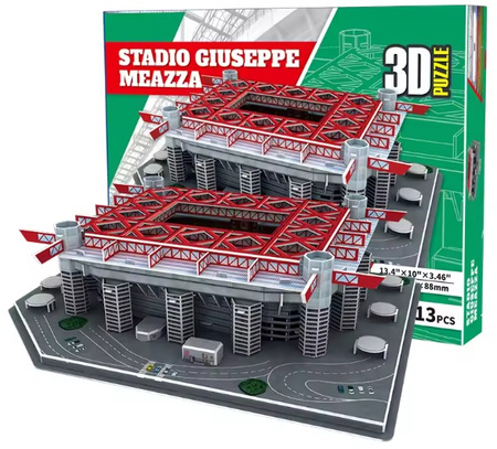 PUZZLE 3D STADION PIŁKARSKI GIUSEPPE MEAZZA SAN SIRO AC MILAN INTER 113 EL.