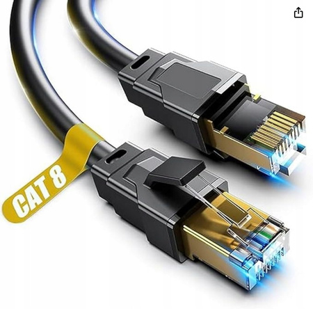 Kabel siciowy Ethernet Cat 8 1m