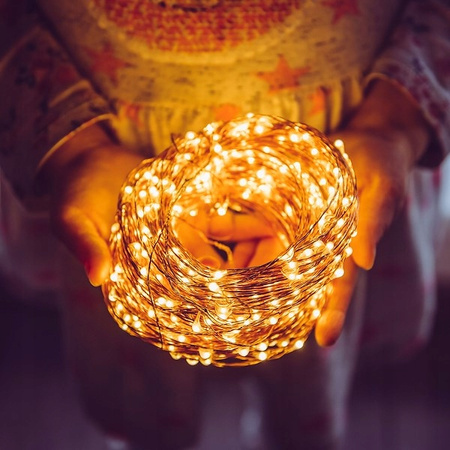  Lampki solarne solar ogrodowe lampa do ogrodu 300 LED druciki zimne ozdobne