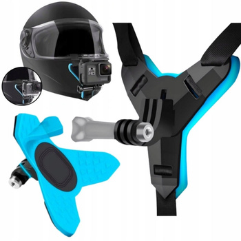 Mocowanie do kasku uchwyt na kask do kamer GoPro 12 11 10 9 8 7 6 5 MAX DJI