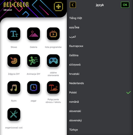 PANEL MATRYCOWY LED MATRIX RGB PILOT WYŚWIETLACZ PROGRAMOWALNY USB 5V