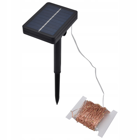 Łańcuch świetlny led różowe 2x18m solarne Choinkowe  girlanda choinkowa