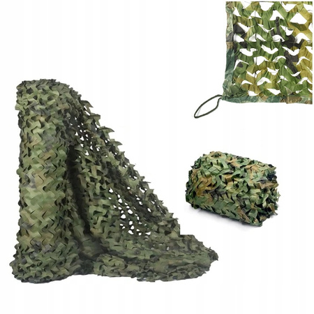 Wojskowa siatka ogrodowa w kamuflażu Podwójna 2x4 M z smyczą