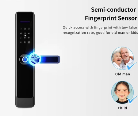 Inteligentny Zamek do Drzwi TTLock Bluetooth, Fingerprint, Karta, PIN