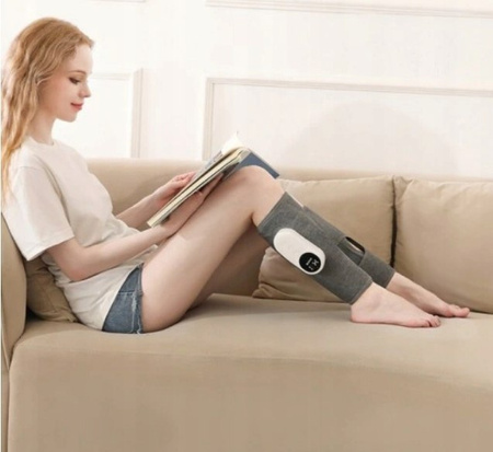 Masażer nóg do krążenia i łagodzenia bólu, masażer kompresyjny łydek czarny