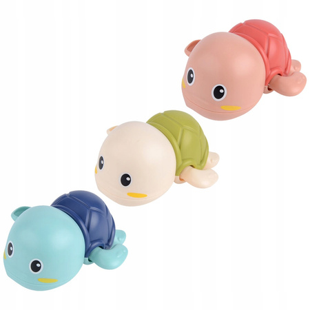 Zabawki do kąpieli 3x żółw + kurczak w jajku