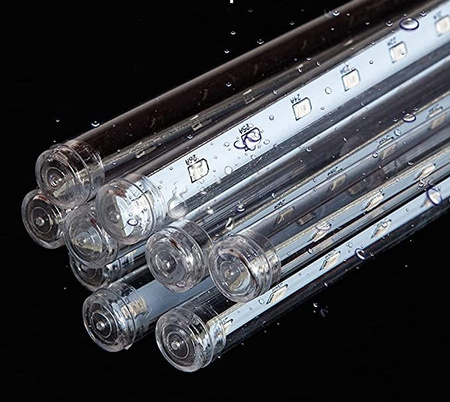 SOPLE METEORY BIAŁE CIEPŁE LED LAMPKI PADAJĄCY ŚNIEG 50cm Biały CIEPŁY