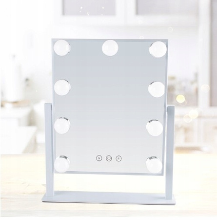  Profesjonalne Lustro LED do Makijażu Łazienka Salon z 10x małym lusterkiem