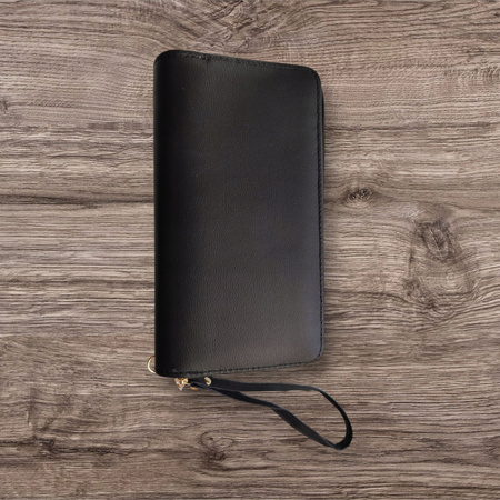 PORTFEL DAMSKI DUŻY PIKOWANY CZARNY