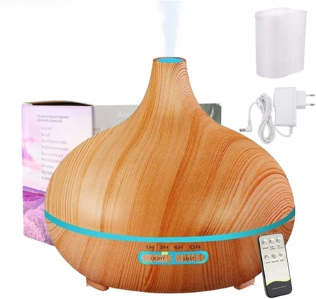 NAWILŻACZ POWIETRZA DYFUZOR ZAPACHOWY DO OLEJKÓW ETERYCZNY RGB PILOT 550ML