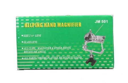 Uchwyt trzecia ręka do lutowania z lupą