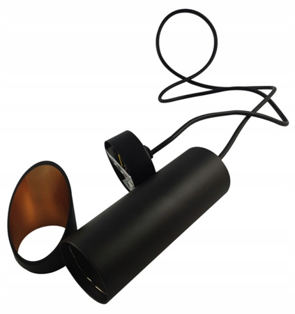 Lampa wisząca czarno-złota 30 cm , powystawowa