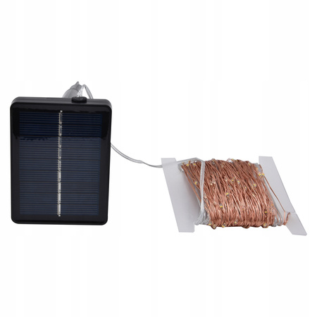 Łańcuch świetlny led różowe 2x18m solarne Choinkowe  girlanda choinkowa