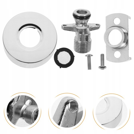 Adapter do baterii prysznicowej Adapter ścienny