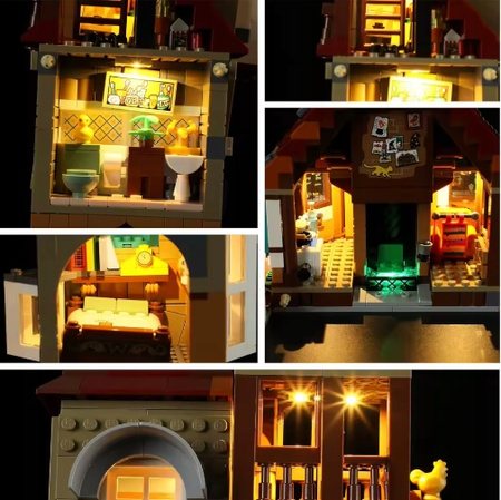 Zestaw oświetlenia LED DIY do zestawu klocków LEGO 76437 The Burrow