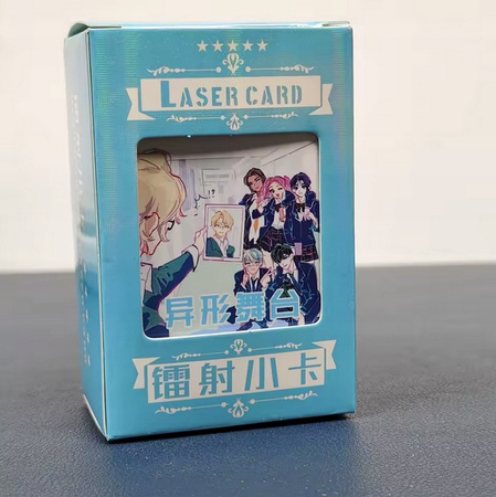 100 sztuk zestaw Alien Stage Manga Anime Laser Lomo Card Comic Characters