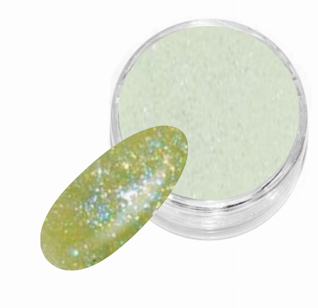 Puder Akrylowy Kolorowy 730 - Jasny Zielony Brokatowy - Sugar Effect4g