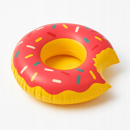 Zestaw basenowy: Hamak wodny + 4 uchwyty na napoje + pompka Leżak dmuchany