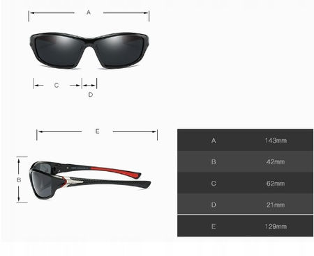 Okulary polaryzacyjne dla kierowców żółty/czarny