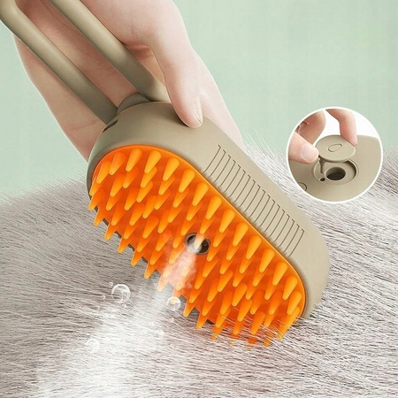 SZCZOTKA PAROWA DLA PSA KOTA ZWIERZĄT DOZOWNIK SIERŚĆ UCHWYT ELEKTRYCZNA