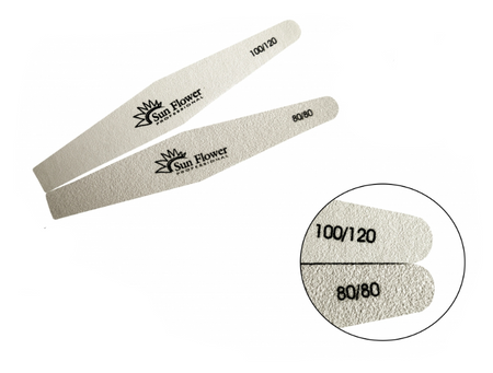 Pilnik Diament Biały 80/80 – Dwustronny, Mocny, Do Stylizacji Paznokci