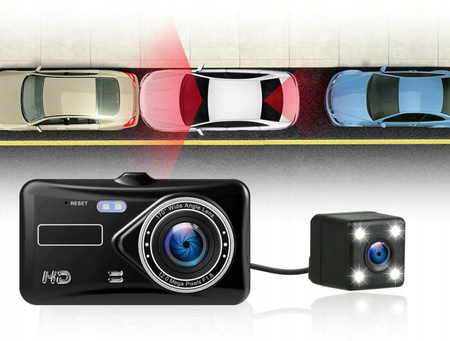 WIDEOREJESTRATOR JAZDY PRZÓD TYŁ EKRAN DOTYKOWY Menu PL(1)