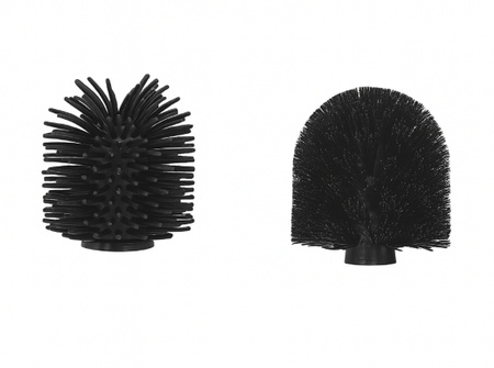 Zestaw 4 szczotek do WC z różnymi końcówkami silikonowe i tradycyjne włosie