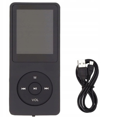 Wielofunkcyjny odtwarzacz MP3 1,8'' czarny TF do 128GB