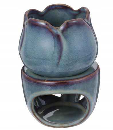 Ceramiczny kominek zapachowy Tulipan 12 cm Aromaterapia dekoracja