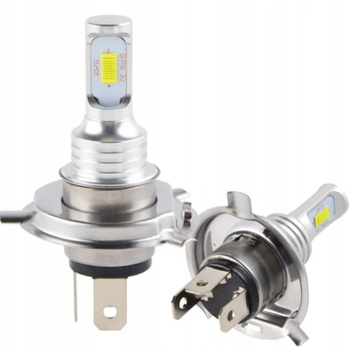 2x H4 9003 Hb2 6000k Super White Csp Led Zestaw żarówek czołowych High Beam